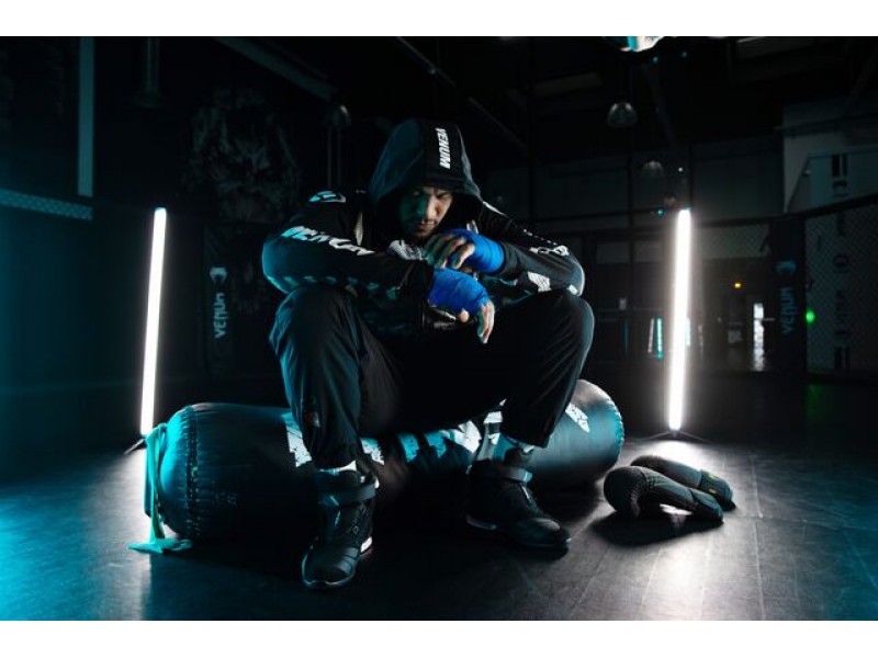 Geaca (hanorac tip hoodie) motociclete barbati Urban Ixon vara model Venum Touch-R MS culoare: negru/alb