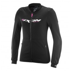 Geaca (jacheta) tip armura motociclete femei Racing/Roadster Ixon vara model Arma LS culoare: negru/alb/roz (geaca tip armura)