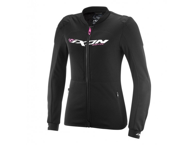 Geaca (jacheta) tip armura motociclete femei Racing/Roadster Ixon vara model Arma LS culoare: negru/alb/roz (geaca tip armura)