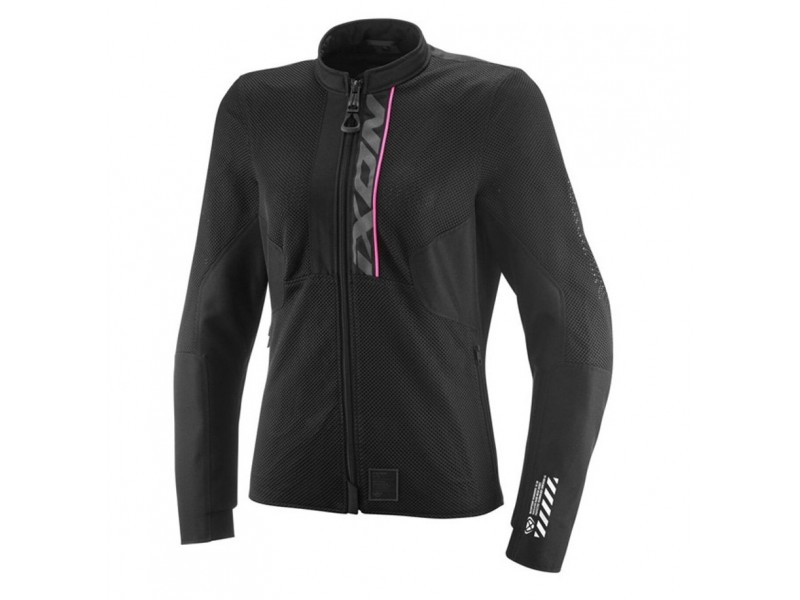 Geaca (jacheta) motociclete femei Roadster Ixon vara model Ostro LS culoare: negru/roz