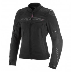 Geaca (jacheta) motociclete femei Racing/Roadster Ixon All season model Meteor 31 LS culoare: negru (concept 3 in 1)