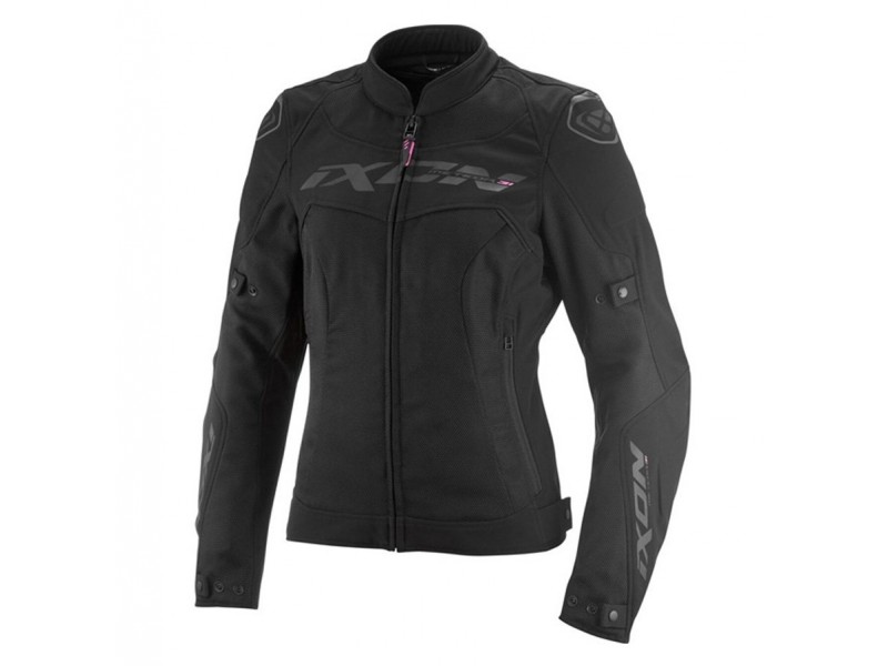 Geaca (jacheta) motociclete femei Racing/Roadster Ixon All season model Meteor 31 LS culoare: negru (concept 3 in 1)