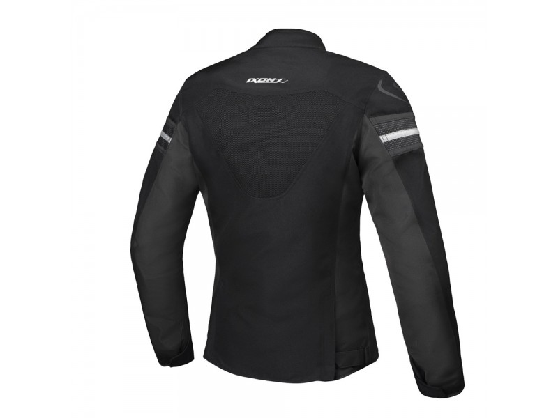 Geaca (jacheta) motociclete femei Racing/Roadster Ixon All season model Ilana Evo LS culoare: negru/antracit/argintiu