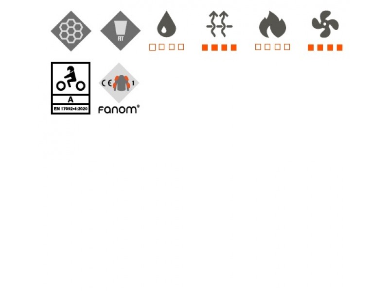 Geaca (jacheta) tip armura motociclete barbati Racing/Roadster Ixon vara model Arma MS culoare: negru/alb/rosu (geaca tip armura)