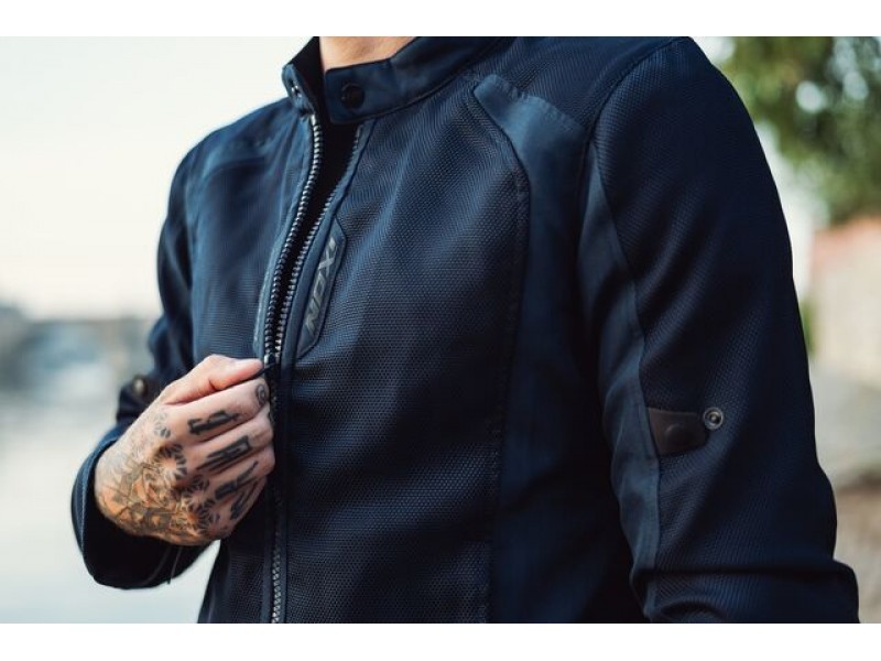 Geaca (jacheta) motociclete barbati Urban/Roadster Ixon vara model Shadow MS culoare: navy (albastru)