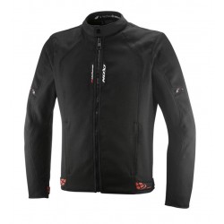 Geaca (jacheta) motociclete barbati Urban/Roadster Ixon vara model Shadow MS culoare: negru/alb/rosu