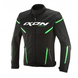 Geaca (jacheta) motociclete barbati Racing/Roadster Ixon vara model Striker 2 AIR WP MS culoare: negru/verde