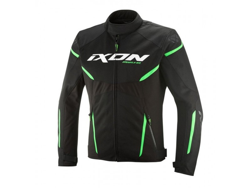 Geaca (jacheta) motociclete barbati Racing/Roadster Ixon vara model Striker 2 AIR WP MS culoare: negru/verde