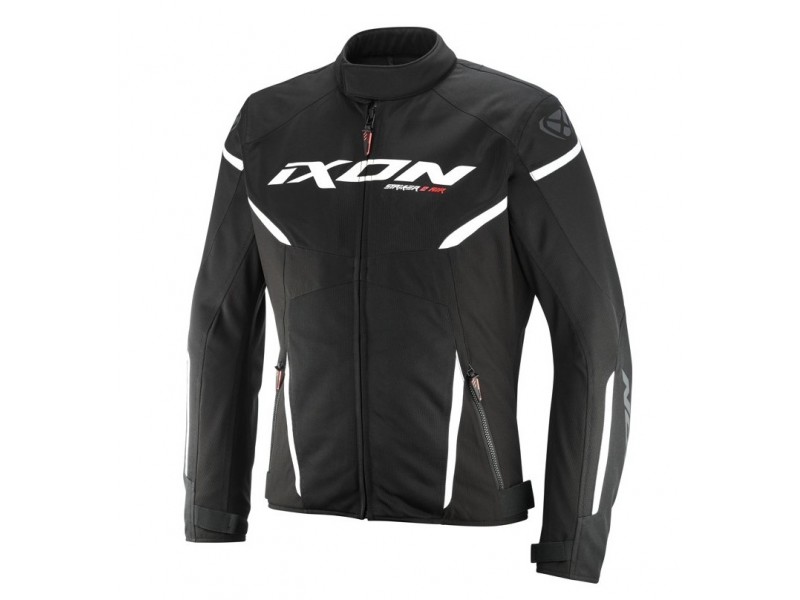 Geaca (jacheta) motociclete barbati Racing/Roadster Ixon vara model Striker 2 AIR WP MS culoare: negru/alb