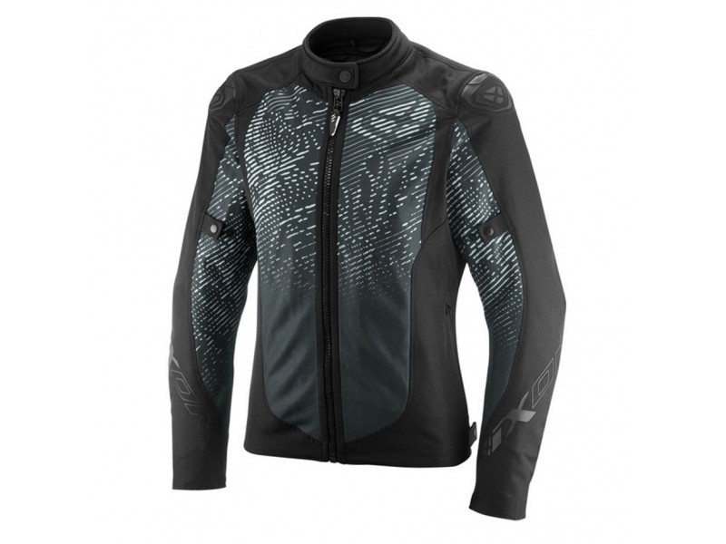 Geaca (jacheta) motociclete femei Roadster/Urban Ixon All season model Artemis LS culoare: negru/alb (concept 3 in 1)