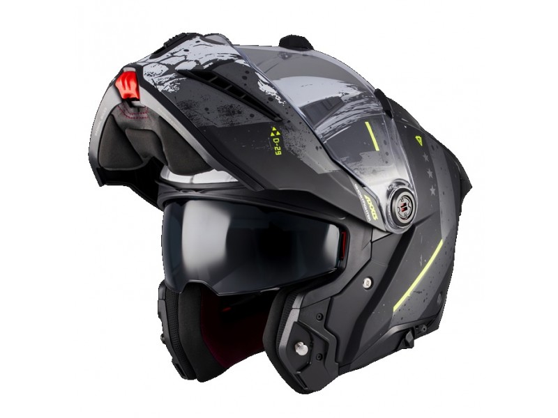 Casca modulabila (flip-up) Axxis GhostFighter SV D29 B2 gri mat (ochelari soare integrati) Pinlock Ready – tip viziera: MT-V-36