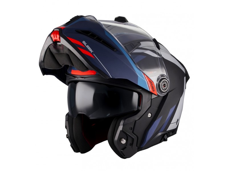 Casca modulabila (flip-up) Axxis GhostFighter SV Sleek B7 albastru mat (ochelari soare integrati) Pinlock Ready – tip viziera: MT-V-36