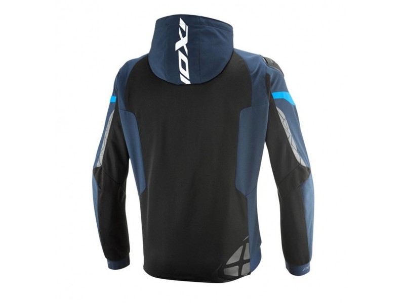 Geaca (jacheta) motociclete barbati Racing/Roadster Ixon vara model Pulsion Air MS culoare: negru/navy (albastru)/alb