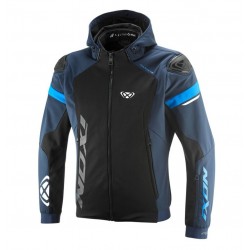 Geaca (jacheta) motociclete barbati Racing/Roadster Ixon vara model Pulsion Air MS culoare: negru/navy (albastru)/alb
