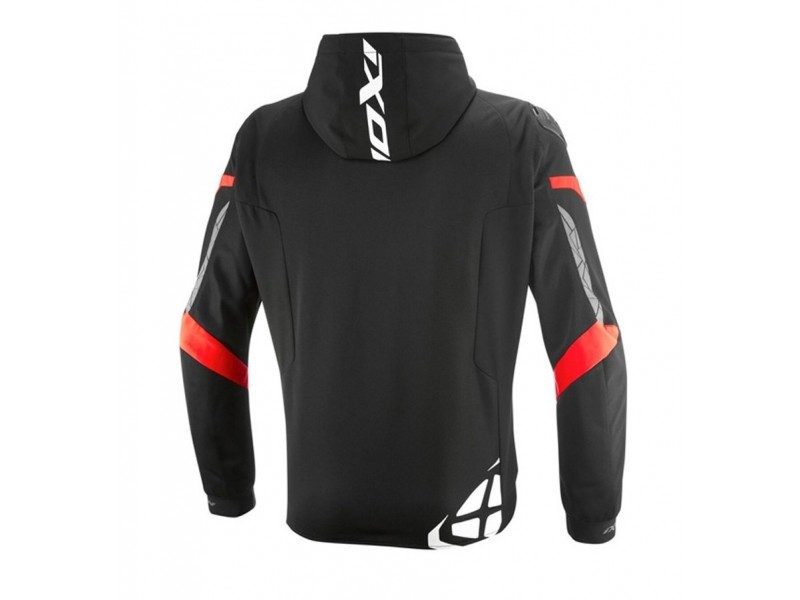 Geaca (jacheta) motociclete barbati Racing/Roadster Ixon vara model Pulsion Air MS culoare: negru/alb/rosu