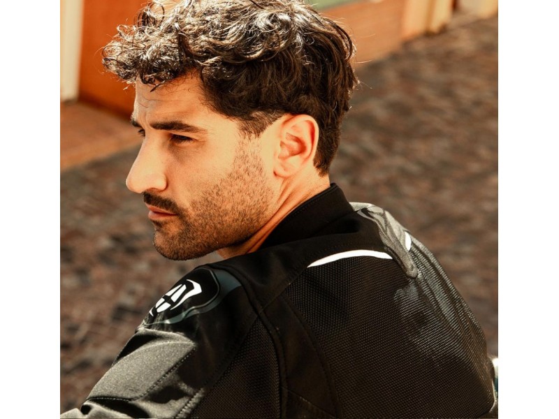 Geaca (jacheta) motociclete barbati Racing/Roadster Ixon All season model Meteor 31 MS culoare: negru/alb (concept 3 in 1)