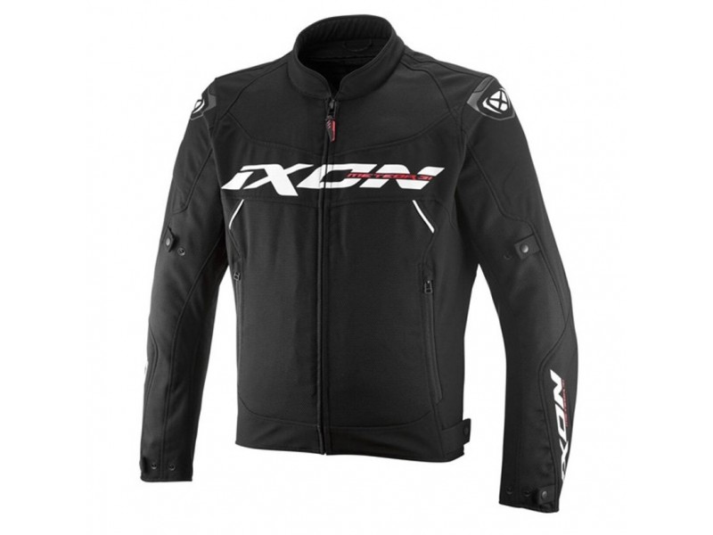 Geaca (jacheta) motociclete barbati Racing/Roadster Ixon All season model Meteor 31 MS culoare: negru/alb (concept 3 in 1)