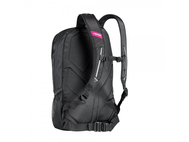 Rucsac (ghiozdan) moto Ixon model R-Tension 23 – culoare: negru/alb/fuchsia (roz)