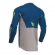 Tricou (bluza) cross-enduro Thor model Launchmode Forge culoare: albastru/gri/galben fluor