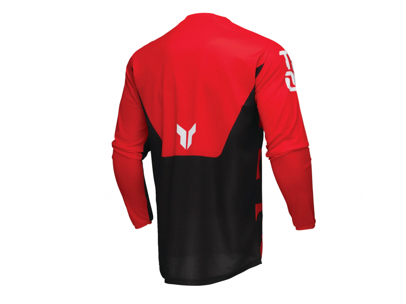 Tricou (bluza) cross-enduro Thor model Launchmode Forge culoare: negru/alb/rosu