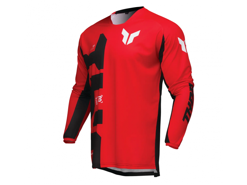 Tricou (bluza) cross-enduro Thor model Launchmode Forge culoare: negru/alb/rosu