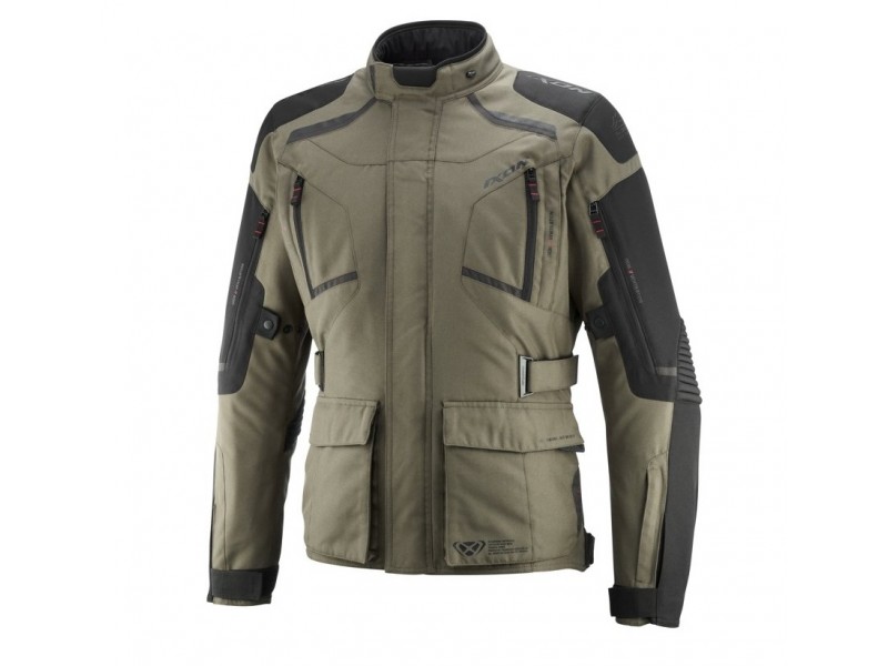 Geaca (jacheta) motociclete barbati Touring/Adventure Ixon All season model Midgard MS culoare: khaki/negru