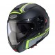 Casca modulabila (flip-up) Caberg model Levo X Elite L6 negru/gri/galben fluor mat Pinlock ready - lentila Pinlock inclusa (fibra de sticla)
