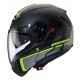 Casca modulabila (flip-up) Caberg model Levo X Elite L6 negru/gri/galben fluor mat Pinlock ready - lentila Pinlock inclusa (fibra de sticla)