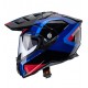 Casca adventure/off road Caberg model Tanami SV Scram O4 negru/albastru/rosu lucios Pinlock ready - lentila Pinlock inclusa