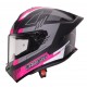 Casca integrala Caberg model Roxter Colt S2 negru/fuchsia (roz)/gri mat Pinlock ready