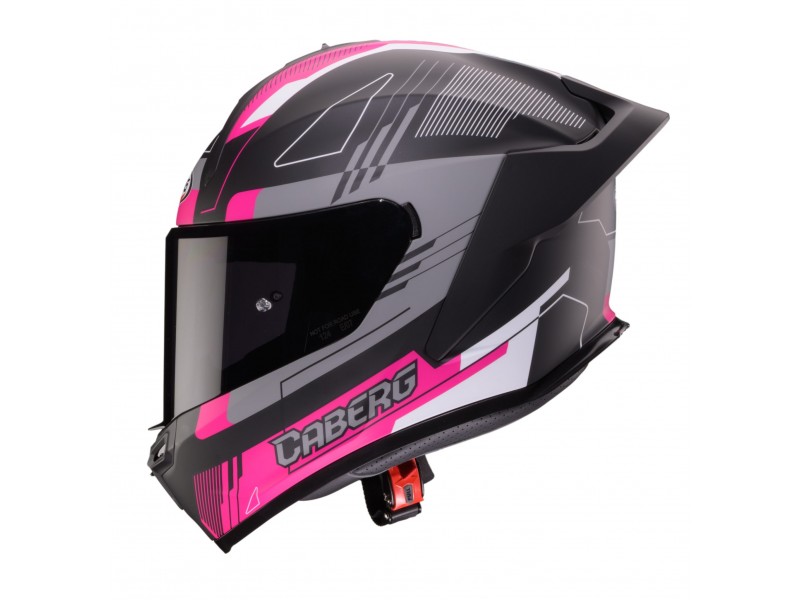 Casca integrala Caberg model Roxter Colt S2 negru/fuchsia (roz)/gri mat Pinlock ready