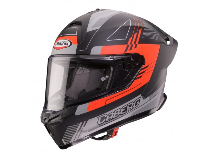 Casca integrala Caberg model Roxter Colt R9 negru/rosu/gri mat Pinlock ready