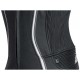 Costum (combinezon) motociclete barbati piele Ixon vara model Vortex 2 MS culoare: negru/alb