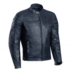 Geaca (jacheta) motociclete barbati piele Urban/Heritage Ixon All season model Spark MS culoare: navy (albastru)