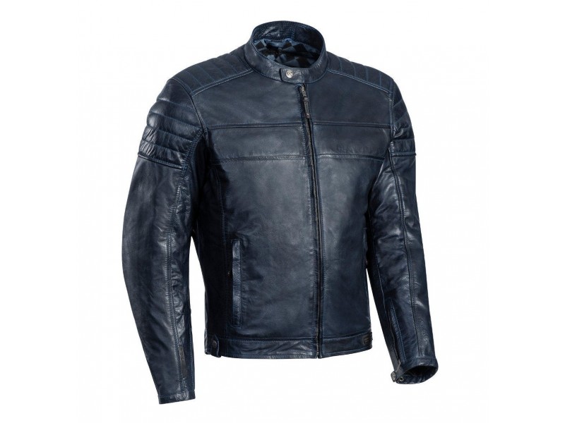 Geaca (jacheta) motociclete barbati piele Urban/Heritage Ixon All season model Spark MS culoare: navy (albastru)