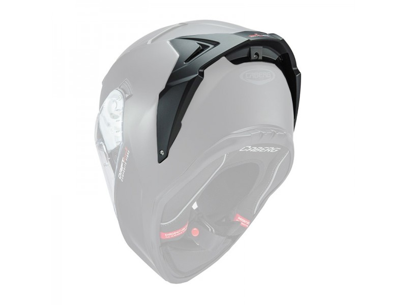 Spoiler casca integrala Caberg model Drift II Carbon - Drift Evo II (fibra sticla) - culoare: negru mat (compatibil cu marimile XS-M)