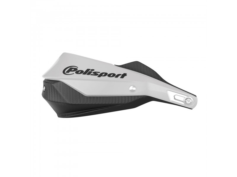 Set protectii maini (hand guard) aluminiu adventure/enduro Polisport Trail Blazer – culoare: alb/negru