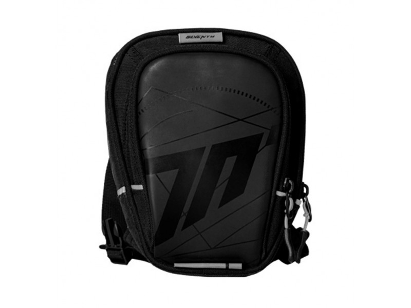 Borseta moto de picior Seventy model SD-TL1 - culoare: negru/alb