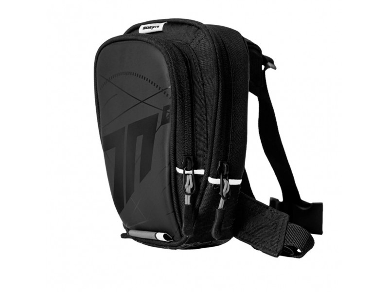 Borseta moto de picior Seventy model SD-TL1 - culoare: negru/alb