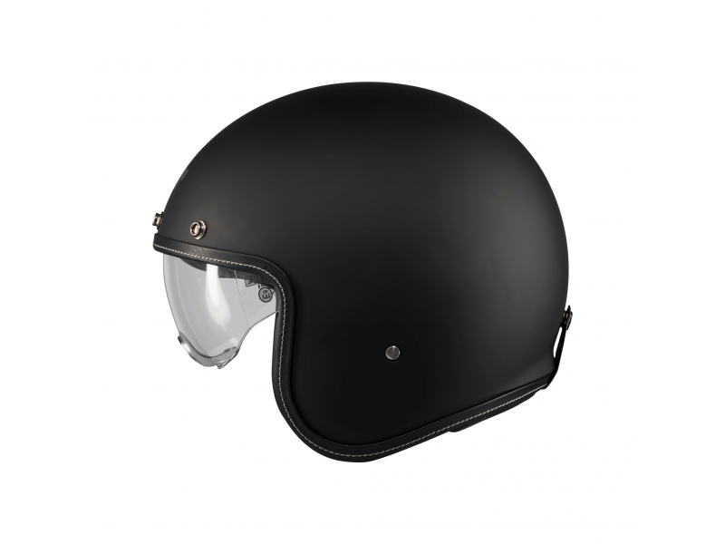 Casca open face motociclete MT Le Mans 2 S SV Pure A1 negru mat (ochelari soare integrati) - omologare noua ECE 22.06