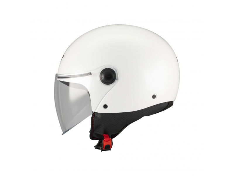 Casca open face motociclete MT Street S Pure A0 alb lucios – omologare noua ECE 22.06 - tip viziera: MT-V-15B