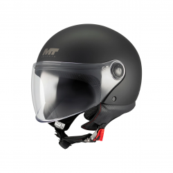 Casca open face motociclete MT Street S Pure A1 negru mat - omologare noua ECE 22.06