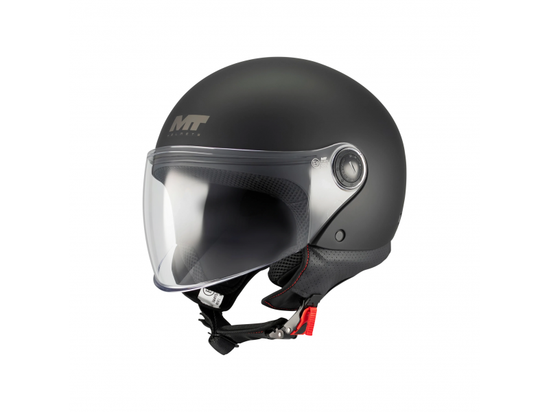 Casca open face motociclete MT Street S Pure A1 negru mat - omologare noua ECE 22.06