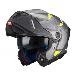 Casca modulabila MT Atom 2 SV Highlands E2 gri mat (ochelari soare integrati) Pinlock Ready - tip viziera: MT-V-35