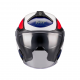 Casca open face motociclete MT Cosmo SV Icarus A5 rosu lucios (ochelari soare integrati) - tip viziera: MT-V-37