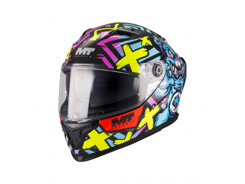 Casca integrala MT Braker SV Crazy Teddy B7 (ochelari soare integrati) - tip viziera: MT-V-28B