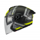 Casca open face motociclete MT Cosmo SV Arrow B3 galben fluor mat (ochelari soare integrati) - tip viziera: MT-V-37