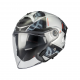 Casca open face motociclete MT Cosmo SV Arrow C2 gri lucios (ochelari soare integrati) - tip viziera: MT-V-37
