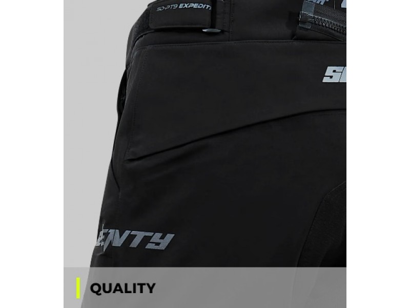 Pantaloni motociclete barbati Touring/Adventure Seventy All season model SD-PT9 Expedition culoare: negru - concept modular (pantaloni laminati; waterproof si pe exterior)