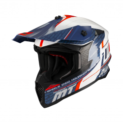 Casca enduro/offroad MT model Falcon S Ruler A15 alb lucios